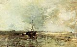 Jan Hendrik Weissenbruch A Bomschuit On The Beach painting